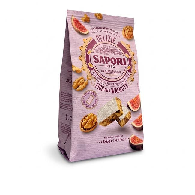 Delizie Fichi e Noci von Sapori 1832 – Kleine süße Schnitten mit sichtbaren Feigen und Nüssen