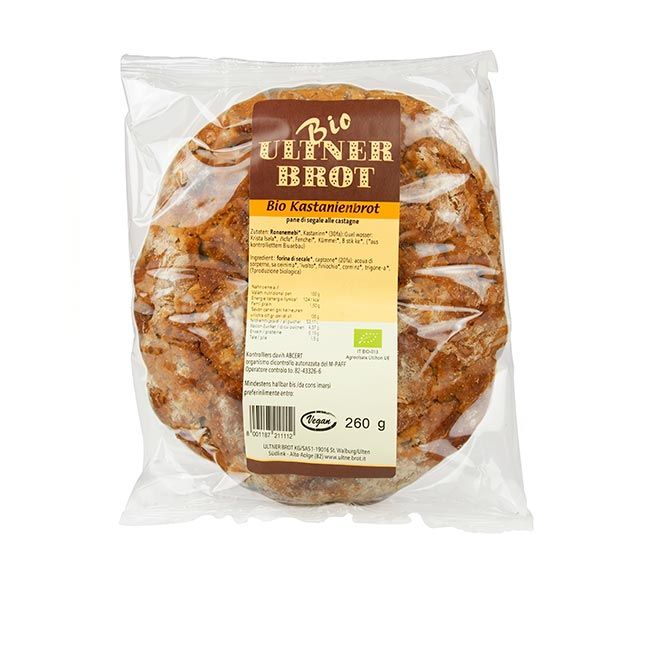 Roggenbrot mit Kastanien BIO von Ultner Brot als herbstliche Südtiroler Spezialität