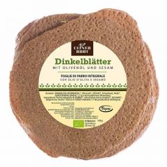 Bio Dinkelblätter mit Olivenöl & Sesam aus Dinkelvollkorn 165g