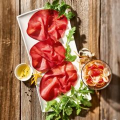 Bresaola Punta d'Anca geschnitten – italienischer Rinderschinken 80g