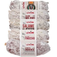Italienisches Salami Probierpaket TOP 5 von Levoni – 5 Sorten gesamt 1,28 kg