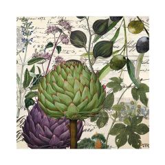 Papierservietten mit Artischockenmotiv „Taormina“ 33 × 33 cm