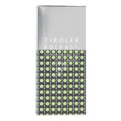 Tiroler Edle Purissima 60% – Edelbitterschokolade mit Walnussnougat & Zirbensalz 50g