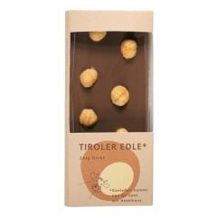 Tiroler Edle „Zeig dich“ Milchschokolade mit karamellisierten Haselnüssen 50g