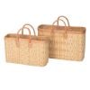 "Natural Elegance" Stroh-Tasche rechteckig, natur