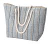 "Blue Sparkle Bag" Tasche blau mit Glitzerfäden gold und silber