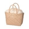 "Natural Grace" Bastgeflecht-Tasche, natur mit Stoffzug