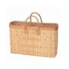 Rechteckige Strohtasche Natur – Natural Elegance