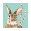 Papierservietten "Fred" mit Hasen-Motiv 33 x 33 cm