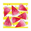Papierservietten „Melon & Stripes“ mit Wassermelonen-Design 33 x 33 cm