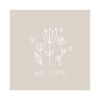 Papierservietten "Pure Summer taupe" 33 x 33 cm
