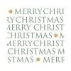 AKTION - "Christmas Letters forest green" Lunch-Servietten 33 x 33 cm
