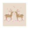 AKTION - Papierservietten "Flower Deers" mit Hirsche-Motiv 33 x 33 cm