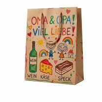 Geschenktragetasche Kraft Classic 22,5 × 11 × 29,5 cm