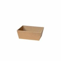 Geschenkkorb 4-Eck aus Kraftpapier, klein 190x140x100mm