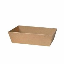 Geschenkkorb 4-Eck aus Kraftpapier, mittel 330x190x110mm
