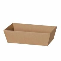 Geschenkkorb 4-Eck Classic Lino, Natur, groß 360x270x120mm