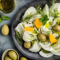 "Olive verdi al Finocchietto" grüne Oliven mit Fenchelsamen 250g