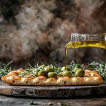 "Olive schiacciate con peperoncino" grüne Oliven mit Chili 250g