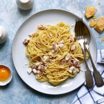 "Carbonara" Soße mit Ei, Guanciale und Pecorino Romano DOP 140g