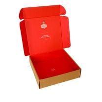 Berggut-Geschenkbox zum Selbstbefüllen mit Schleife & Füllmaterial – 36 × 34 × 10 cm