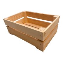 Südtiroler Apfelsteige - Holzkiste aus Fichtenholz 39 × 25 × 11 cm