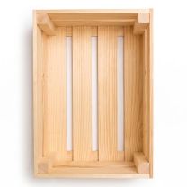 Südtiroler Apfelsteige - Holzkiste aus Fichtenholz 39 × 25 × 11 cm