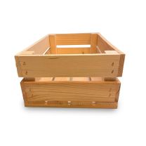 Südtiroler Apfelsteige – kleine Holzkiste aus Fichtenholz 30 × 20 × 9 cm