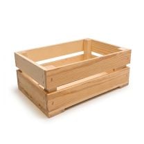 Südtiroler Apfelsteige – kleine Holzkiste aus Fichtenholz 30 × 20 × 9 cm