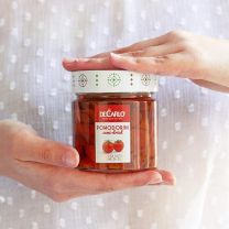 "Pomodorini semi-dried" halbgetrocknete Kirschtomaten in Olivenöl 200g