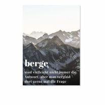 Postkarte Berge - Den Erlös spendet Berggut an die Hilfsorganisation "Paten für Katastrophenopfer e.V."