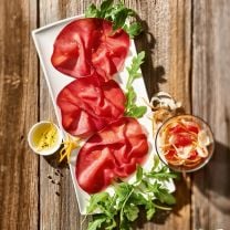 Bresaola Punta d'Anca geschnitten – italienischer Rinderschinken 80g