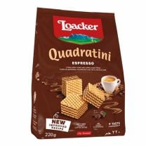 Loacker Espresso-Quadratini, die süßen kleinen Waffel-Würfelchen ergänzen nicht nur den Kaffee wunderprächtig!