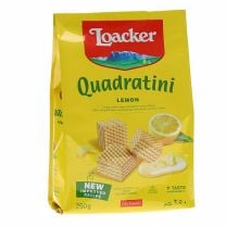 Loacker Lemon-Quadratini, leckere Waffelwürfelchen mit Zitronencreme - Siziliens Sonne lassen grüßen!