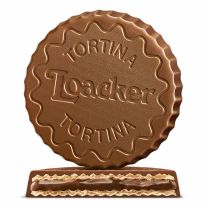 Tortina Original von Loacker, Schokoladen-Haselnuss-Törtchen mit knusprigen Waffeln und cremiger Haselnussfüllung.