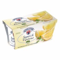 Vollmilchjoghurt mit Zitrone, beste Joghurt-Qualität aus frischer Kuhmilch vom Südtiroler Bergbauernhof.