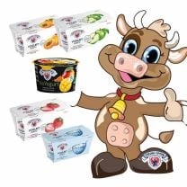 Joghurt Spezialitäten vom Milchhof Sterzing jetzt als Probierset aus verschiedenen Sorten (können von auf Bild gezeigten Sorten abweichen).