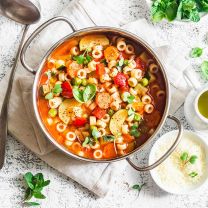 Minestrone Italienische Gemüsesuppe mit nativem Olivenöl extra 360g