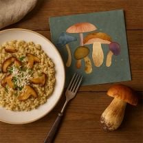 Papierservietten mit Pilzmotiv „Mushroom Fantasy“ 33 × 33 cm