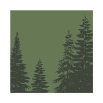 Papierservietten mit Tannenwald „Black Forest“ 33 × 33 cm