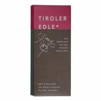 Tiroler Edle Edelbitterschokolade mit Edelbrand von der Stanzer Zwetschke – eine alpine Spezialität aus Tirol.