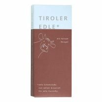 Milchschokolade Nougat von Tiroler Edle mit cremiger Haselnussfüllung und feinem Schmelz