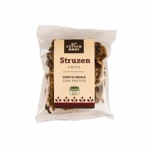 Snack Struzen Chips BIO von Ultner Brot als knusprige Früchtebrot Streifen aus Südtirol