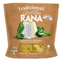 Frische Rana-Ravioli gefüllt mit herrlicher Ricotta-Spinatcreme,  jetzt in einer neuen Geschmacksdimension.