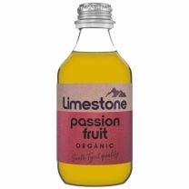 Limestone Passion Fruit Bio, mild prickelnde Perlage, leicht säuerliche Note und schöne Bitterness.