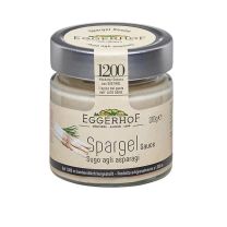 Cremige Spargelsoße mit Terlaner Spargel aus Südtirol von Eggerhof für Pasta, Gnocchi und Spinatknödel.