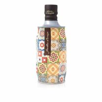 Italienisches Olivenöl aus Apulien in kunstvoll gestalteter Designflasche der Mediterranea Collection von Frantoio D'Orazio.