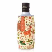 Guizzo Christmas Collection Olivenöl extra vergine 0,5l von Frantoio D’Orazio – festliche Flasche im Weihnachtsdesign aus Apulien.