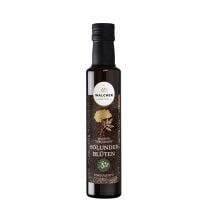 Bio-Holunderblüten-Balsamico von Walcher mit feinem Blütenduft, milder Säure und floraler Süße.