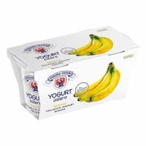 Vollmilch Joghurt mit Banane, beste Joghurt-Qualität aus fair gehandelter Südtiroler Bauernhofmilch.
